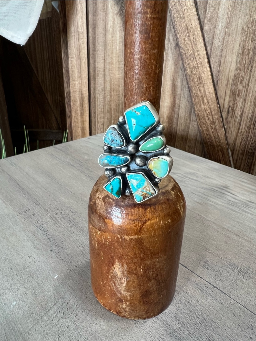 Sheila Becenti Multi Turquoise Ring